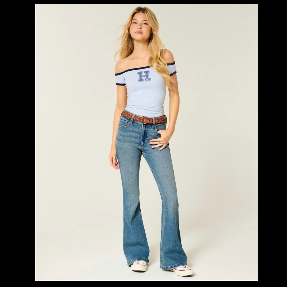 Hollister Light Blue Flare Jeans